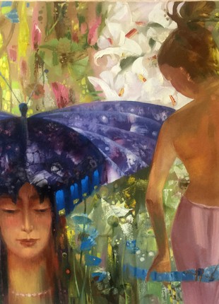 Abstract oil painting Butterfly Anatoly Borisovich Tarabanov nTar12