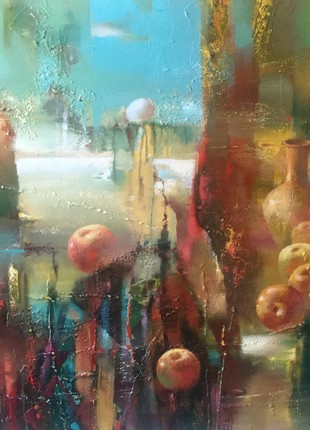 Abstract oil painting Apples Anatoly Borisovich Tarabanov nTar16