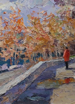 Oil painting Autumn Quay /  Serdyuk Boris Petrovich nSerb92 photo