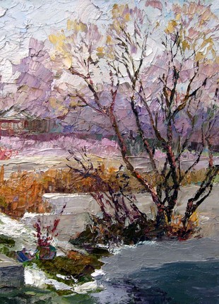 Oil painting Winter Crystal Serdyuk Boris Petrovich nSerb45