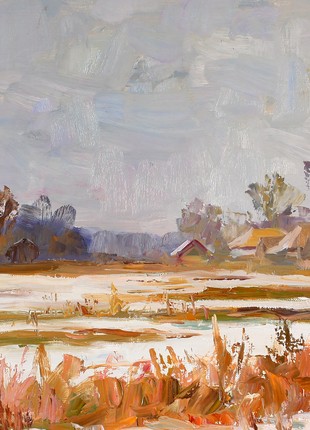 Oil painting Farmhouse Serdyuk Boris Petrovich nSerb46