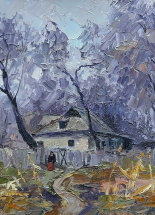 Oil painting Grandma's House Serdyuk Boris Petrovich nSerb55