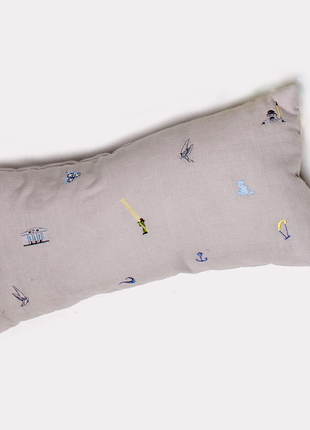 Mariupol Ukraine Embroidered Pillow