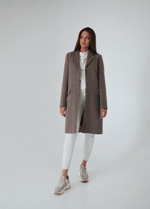 Mid-length warm Beige coat1 photo