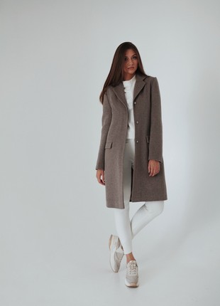 Mid-length warm Beige coat3 photo