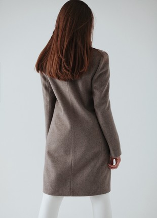 Mid-length warm Beige coat4 photo