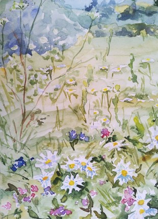 Daisy Painting Watercolor