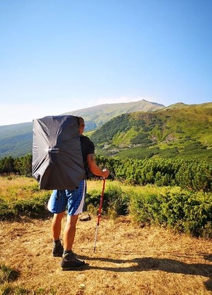 Raincover for backpack XL 100 l Synevyr Red3 photo