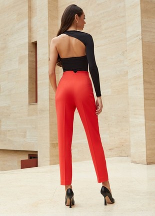 HIGH-RISE TROUSERS IN RICH SHADE GEPUR7 photo