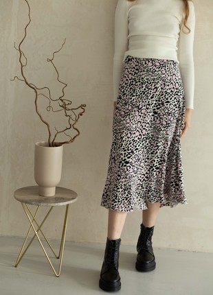 Leopard midi a-line skirt3 photo
