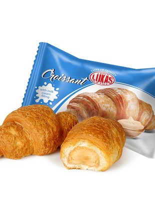 Croissant with "milk-cream" filling