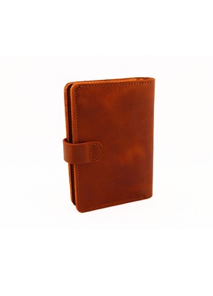 Bifold Leather Men's Minimalist Wallet/ Anniversary Gift/ Brown/ 030093 photo