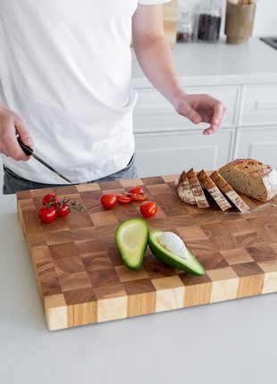 Ash & oak cutting board 40*50 cm1 photo