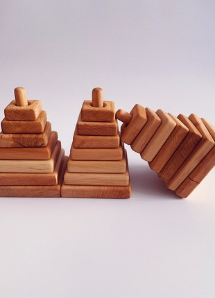 Wooden pyramid "Square"3 photo