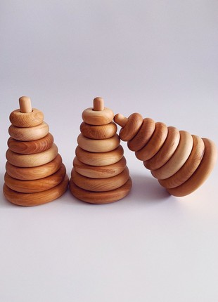 Wooden pyramid "Round"3 photo