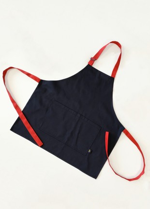 Apron children's vsetex latte kids 5-7years black with red3 photo
