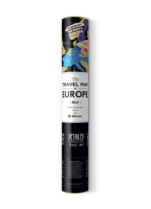 Scratch-off wall map Travel Map® Black Europe6 photo
