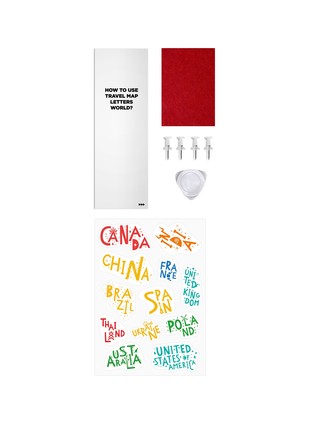 Scratch-off Travel Map® LETTERS World6 photo