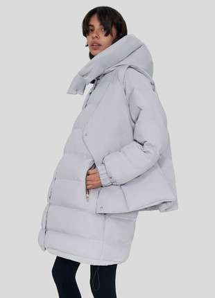 Puffer coat “Twin” gray