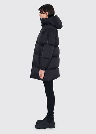 Puffer coat “Midi” black3 photo