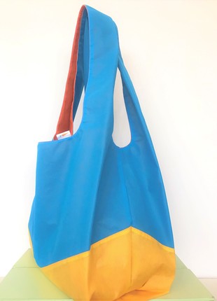 The biggest shopper Rick "Ukraine" in patriotic colors, bag handmade.2 photo