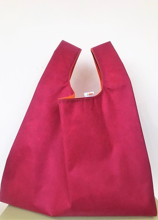 "Morti" large shopper bag for shopping, handmade. Tote bag.
