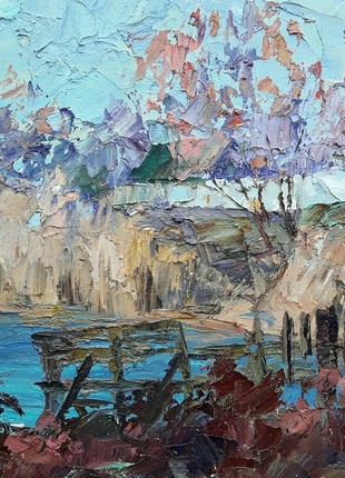 Oil painting Above a river Serdyuk Boris Petrovich nSerb121