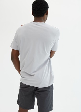 GRAY BASIC MAN T-SHIRT| COTTON 190 GSM | Relaxed-fit & Regular-fit classic t-shirt2 photo