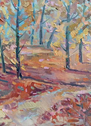 Oil painting Autumn sunny day Peter Tovpev nDobr1569 photo