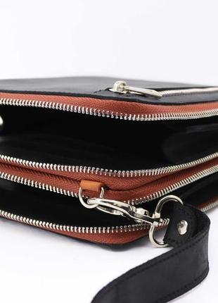 Handmade leather messenger bag for men, shoulder wallet / 01033 - 2020 from  Strutinski-Leather with donate to u24