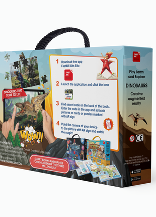 SET DINOSAURS with augmented reality2 photo