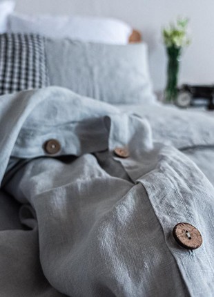 Linen bedding set MOONLIGHT king size2 photo
