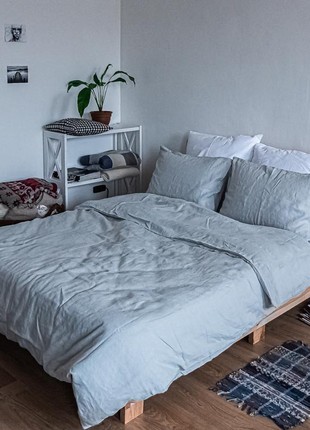 Linen bedding set MOONLIGHT king size1 photo