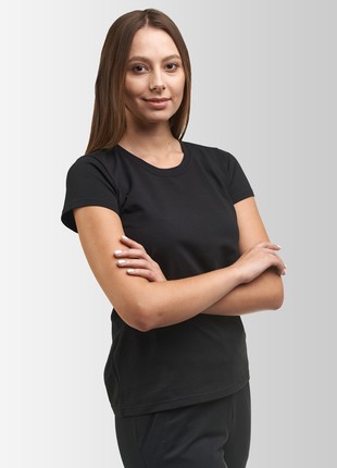 Women's classic T-shirt Vsetex Black3 photo