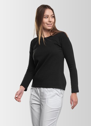 Women's Long-Sleeve T-Shirt Vsetex Black2 photo