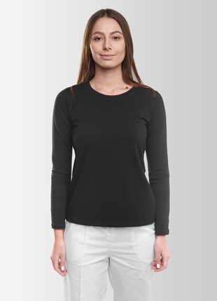 Women's Long-Sleeve T-Shirt Vsetex Black5 photo