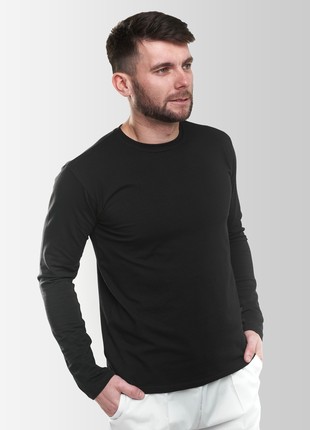 Men's Long-Sleeve T-Shirt Vsetex Black2 photo