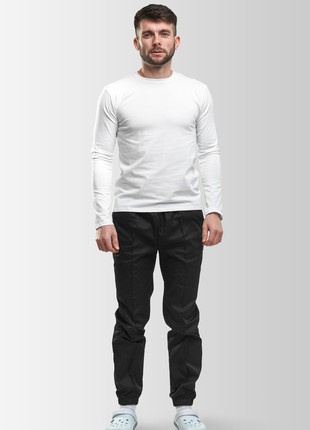 Men's Long-sleeve T-Shirt Vsetex White2 photo