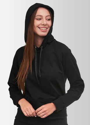 Hoodies Unisex Slim Vsetex Black4 photo