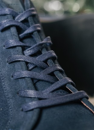 Men's blue suede boots "Safari 151". Shoes that draw attention to themselves5 photo