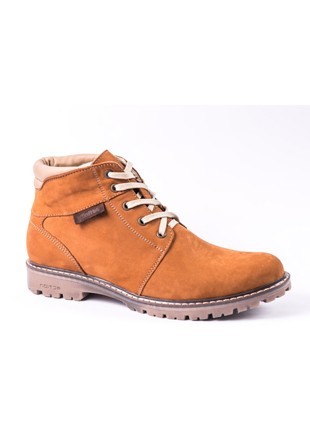Original men's shoes "Affinity z 11" made of natural nubuck, insulated with wool.1 photo