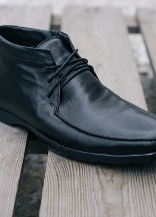 Neat winter shoes for men. Black Boots "Solo Man Z 2"3 photo
