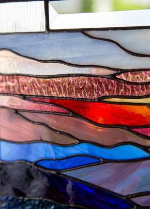 Blue Ridge Mountains stained glass panel4 photo