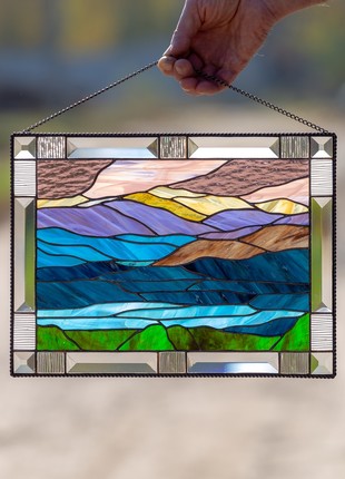 Mount Washington stained glass panel2 photo