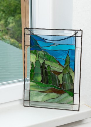 Cape Breton Highlands National Park Mountain stained glass window hangings8 photo