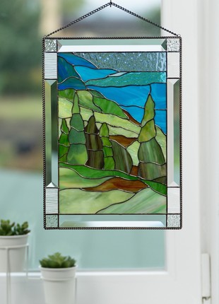 Cape Breton Highlands National Park Mountain stained glass window hangings7 photo