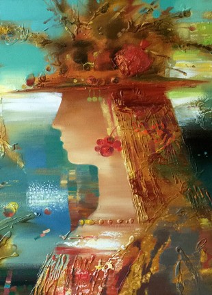 Abstract oil painting Summer Anatoly Borisovich Tarabanov nTar82