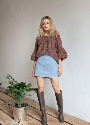 Oversize short-sleeved sweater4 photo