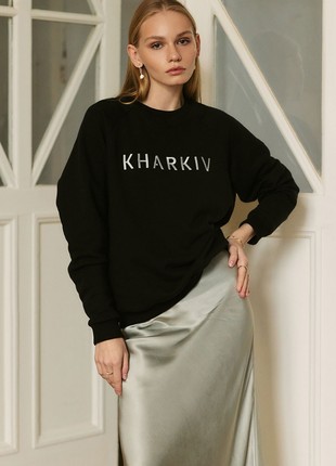 Embroidered sweatshirt 'KHARKIV'