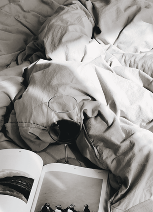 LEGLO GRAY BOILED COTTON BEDDING SET Full5 photo